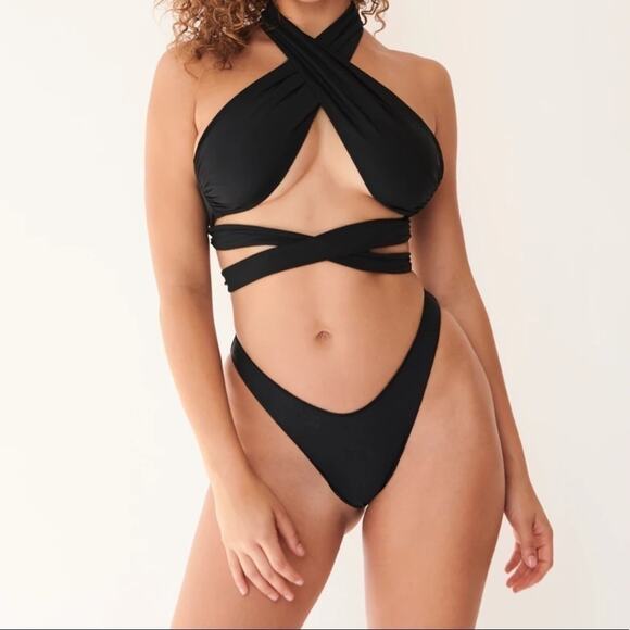 TROPIC OF C bianca top in black glow | XS NWT - Picture 1 of 9